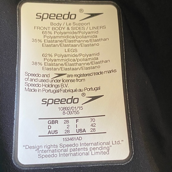 🆕 Speedo Fastskin NWOT Racer Regular Waist Jammer – Black/Blue – Mens 28. #0153 - Picture 5 of 11